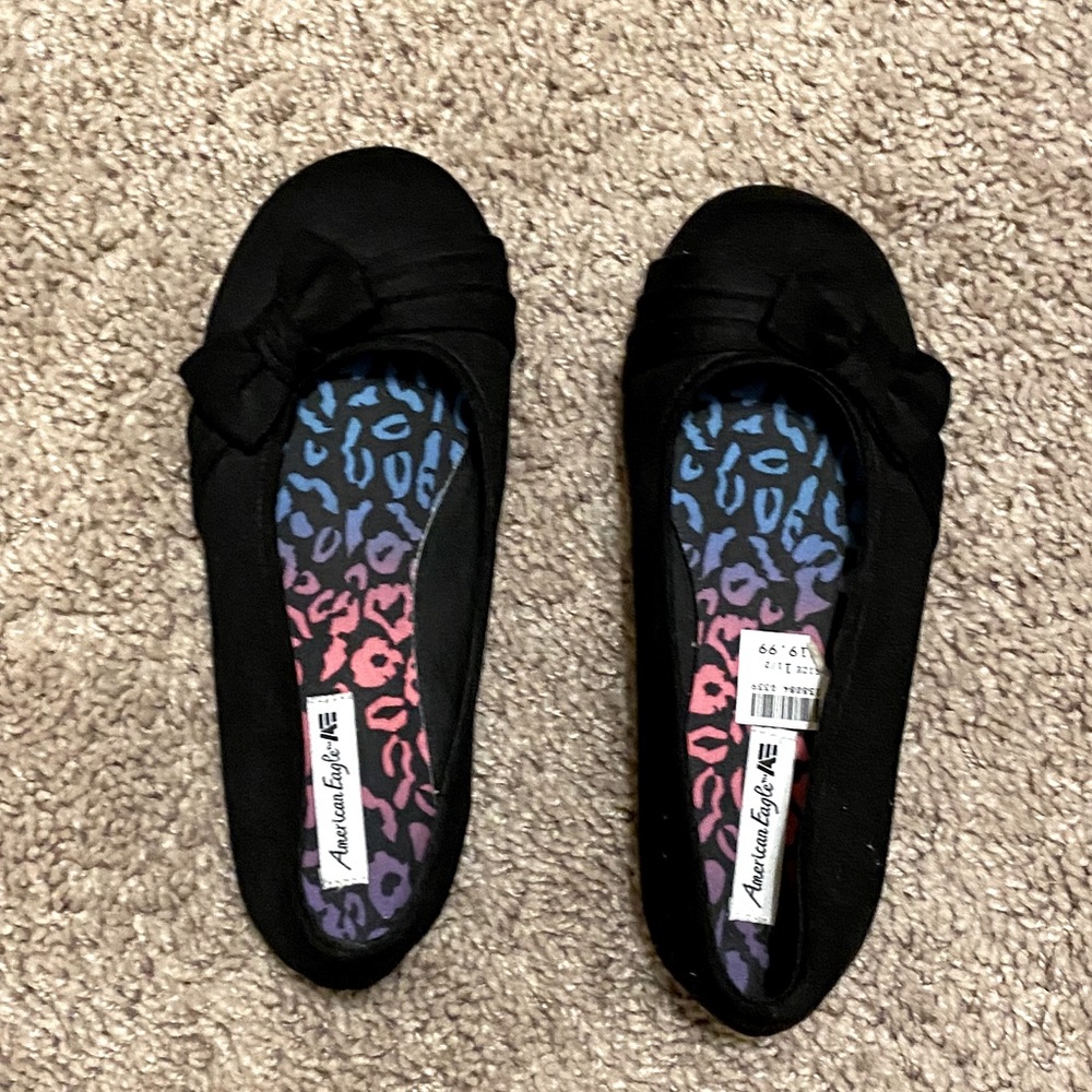 Black Leopard Flats